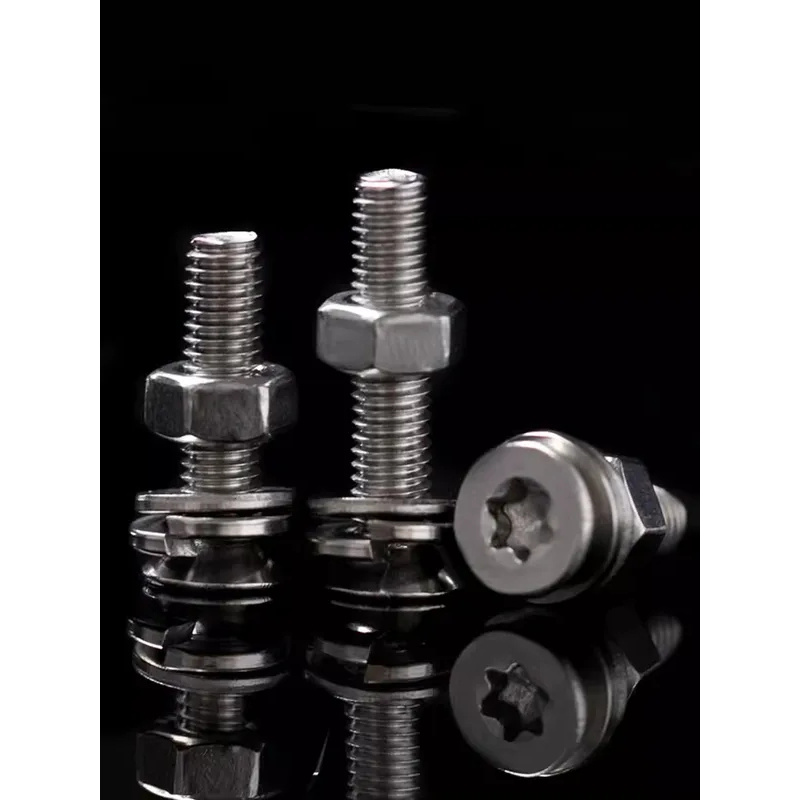 Head Pin Assorted - สกรูหัวแบนหกแฉกสแตนเลส 316 และชุดน็อต M3-M8