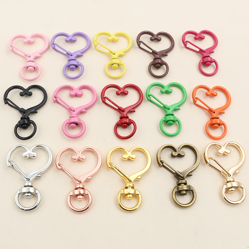 10Pcs 35X24Mm Heart Snap Hook  - Jewelry Making Findings บทวิจารณ์และราคา