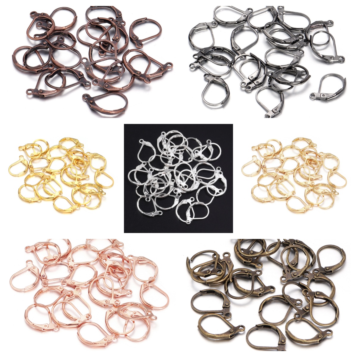 ตะขอเกี่ยวต่างหูแบบฝรั่งเศส 50 - Jewelry Making Findings บทวิจารณ์และราคา