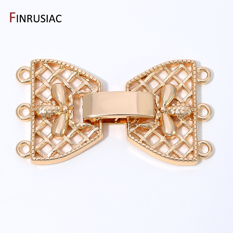 ตัวเชื่อมต่อแบบมีตัวล็อค 3 แถว - Jewelry Making Findings บทวิจารณ์และราคา