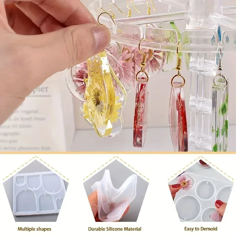 แม่พิมพ์ทำต่างหูแบบหยดน้ำ DIY, - Jewelry Making Process บทวิจารณ์และราคา