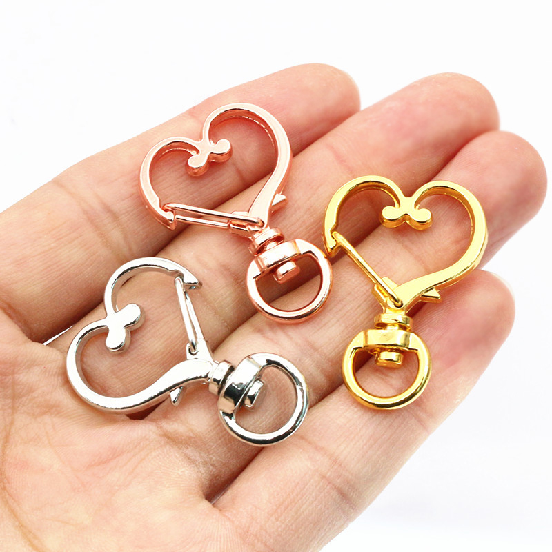 10Pcs 35X24Mm Heart Snap Hook  - Jewelry Making Findings บทวิจารณ์และราคา