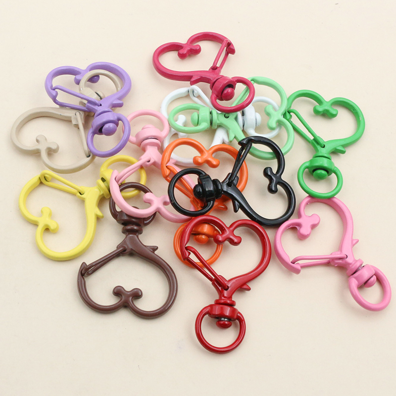 10Pcs 35X24Mm Heart Snap Hook  - Jewelry Making Findings บทวิจารณ์และราคา