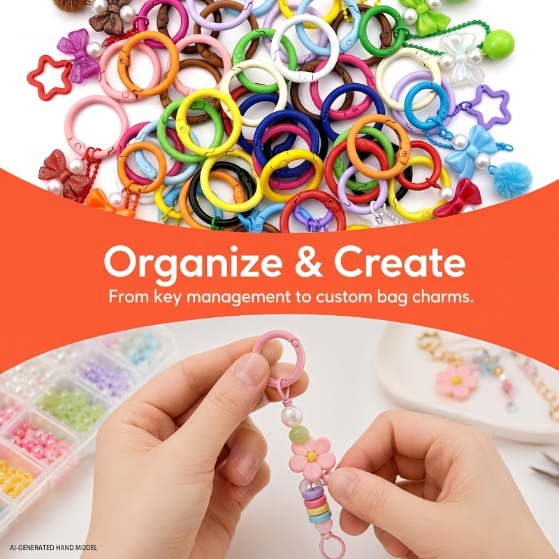 โอริงสปริงทรงกลมขนาด 25 มม. สี - Jewelry Making Materials Wholesale บทวิจารณ์และราคา