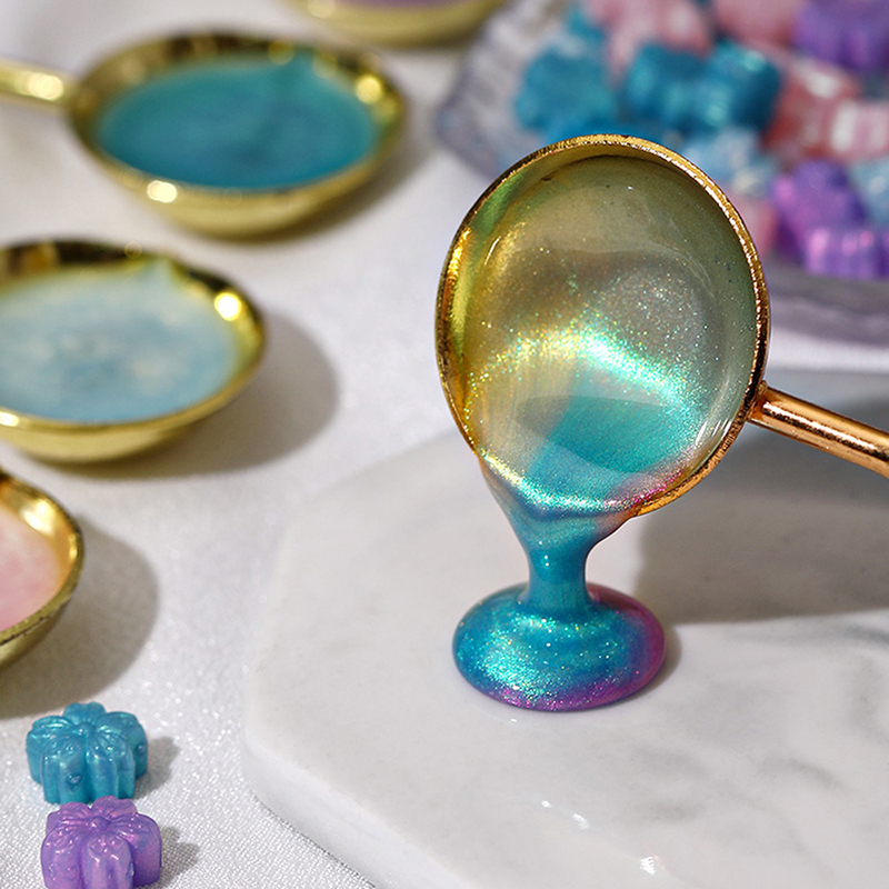แสตมป์แว๊กซ์ซากุระประกายผสมสี9 - Jewelry Making Wax บทวิจารณ์และราคา