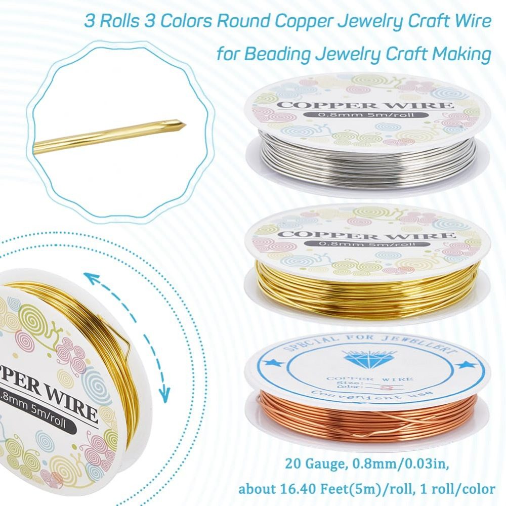 12.8M ทองแดงเครื่องประดับลวด 0 - Jewelry Making Materials Wholesale บทวิจารณ์และราคา