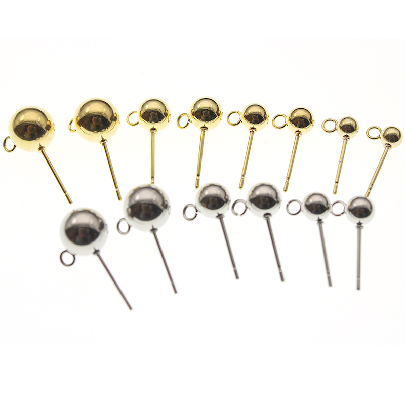 ต่างหูแบบหมุดกลมสแตนเลส 20 ชิ้ - Jewelry Making Findings บทวิจารณ์และราคา