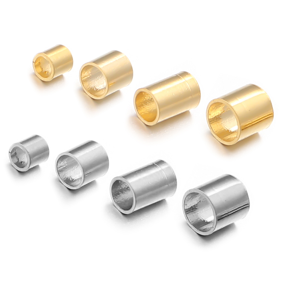 ลูกปัดปลายท่อสแตนเลสแบบหนีบ 50 - Jewelry Making Materials Wholesale บทวิจารณ์และราคา