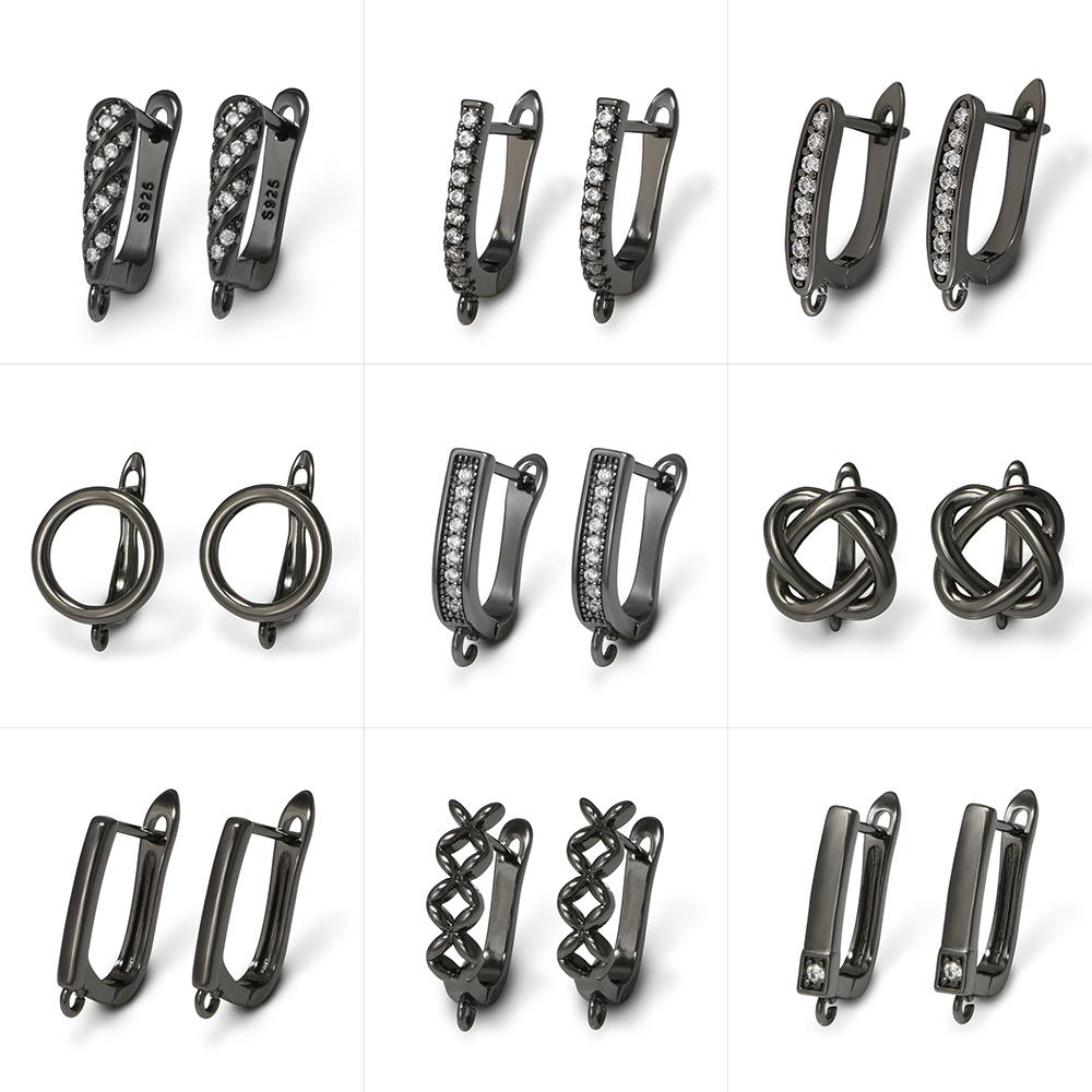 YANASI ต่างหูทองเหลืองสีดำ 1 ค - Jewelry Making Findings บทวิจารณ์และราคา