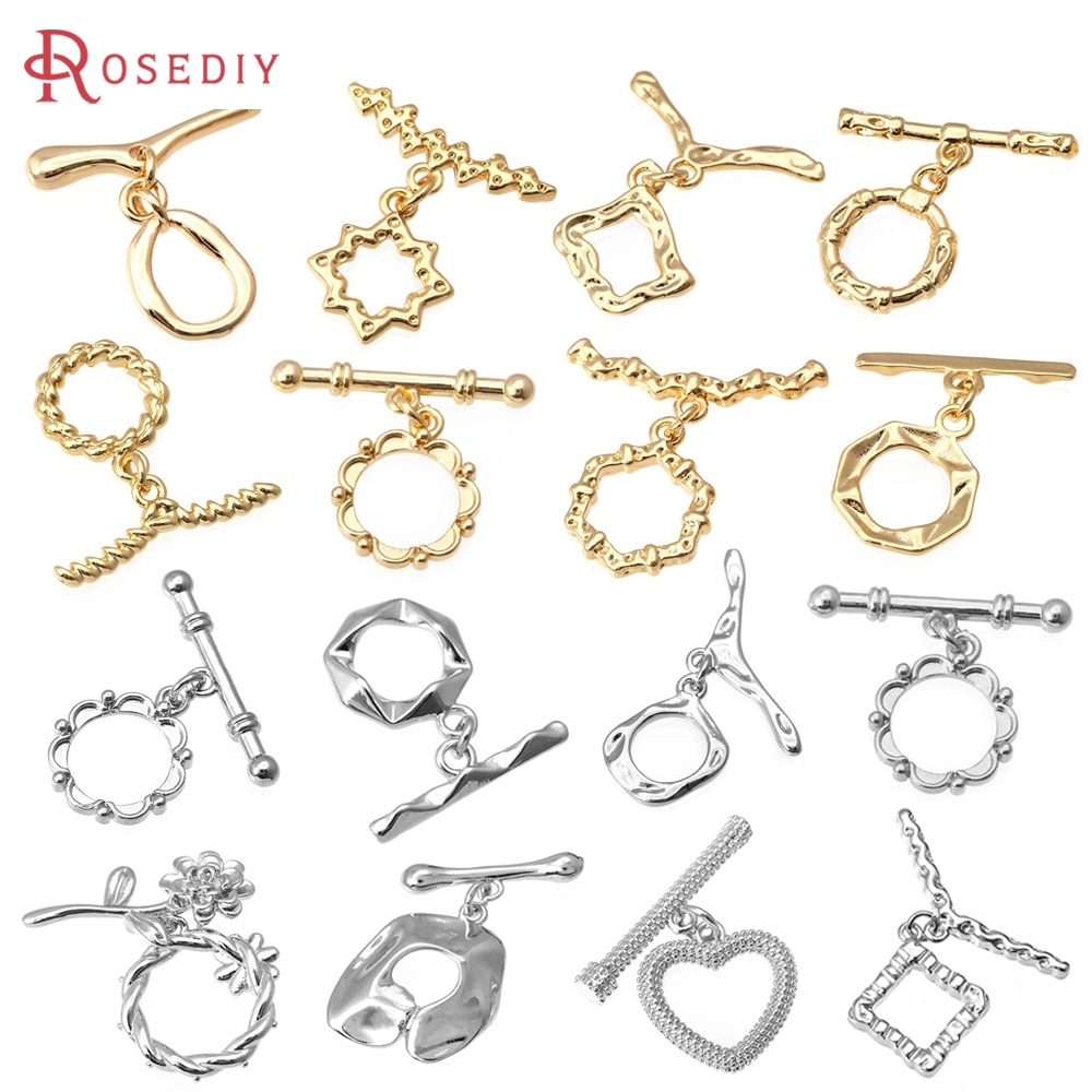 ตัวล็อคแบบกลม 6 ชุด สีทอง 18K  - Jewelry Making Supplies บทวิจารณ์และราคา