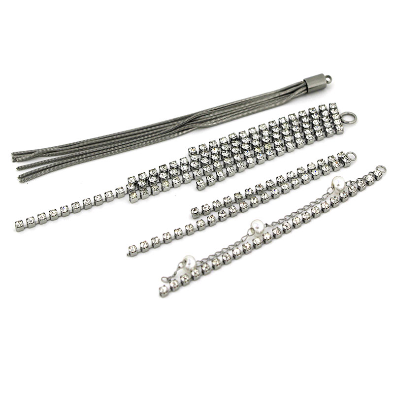 2 ชิ้น จี้พู่ห้อยโซ่ประดับเพชร - Jewelry Making Materials Wholesale บทวิจารณ์และราคา