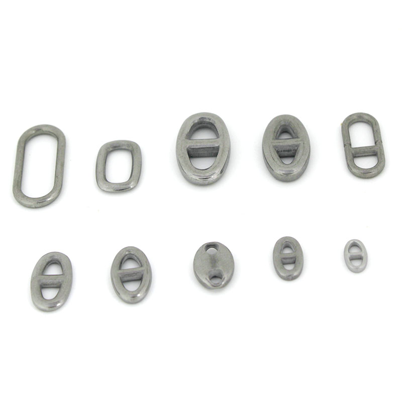 ตัวเชื่อมต่อรูปไข่สองรู สแตนเล - Jewelry Making Findings บทวิจารณ์และราคา