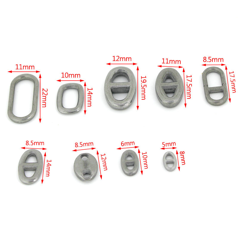 ตัวเชื่อมต่อรูปไข่สองรู สแตนเล - Jewelry Making Findings บทวิจารณ์และราคา