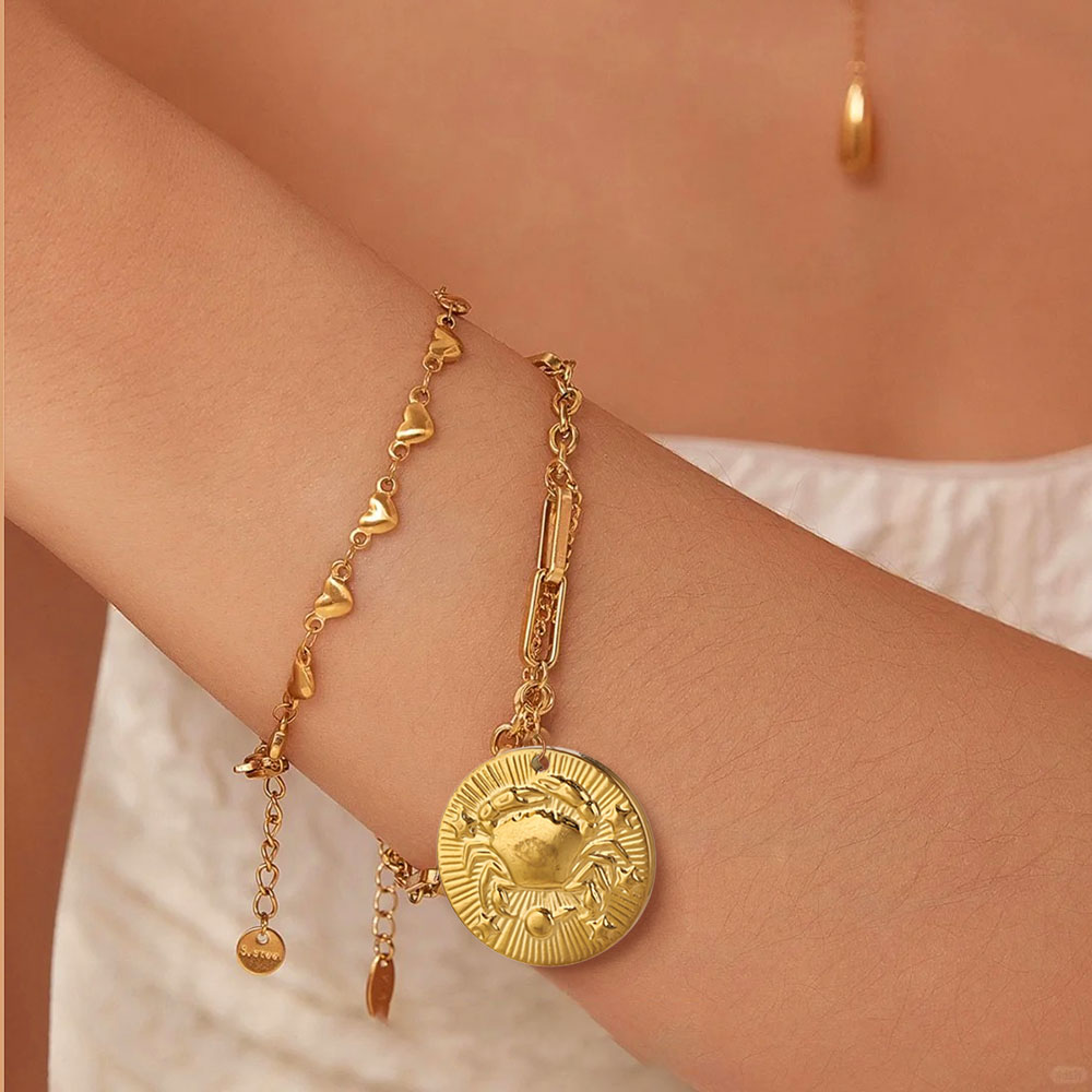 จี้สแตนเลส 12 ราศี ชุบทอง 5 ชิ - Jewelry Making Materials Wholesale บทวิจารณ์และราคา